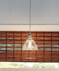 One Light Bell Pendant With Clear Seeded Glass In Brushed Nickel For Kitchen Island Or Dining Area Adjustable Cord