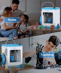 Home and teaching use of fully assembled 3D printer for kids and beginners with no fuss auto bed leveling and WiFi control.