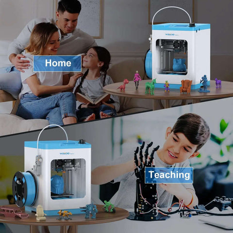 Home and teaching use of fully assembled 3D printer for kids and beginners with no fuss auto bed leveling and WiFi control.
