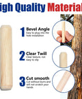 Fluted Wood Dowels Kit Pack Of 110 For Furniture Woodworking And DIY Projects A Handy Pro Grade Set With Three Diameters