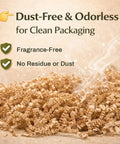 Brown Crinkle Paper Filler For Gift Baskets And Boxes 5oz Festive Shredded Paper Stuffing with dust-free and odorless features