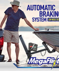 Man using Reversible Electric Trailer Winch For Boats Up To 6000 Lbs 12V DC Dual Mode Power In Power Out Freewheel Operation