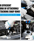 Shop Ready Pro Grade 8 Piece Precision Snap Ring Pliers Set used in auto repair with CR-V steel and angle tips