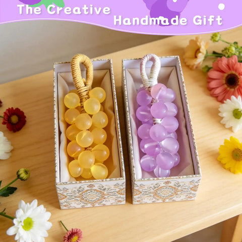 Silicone Grape Soap Mold Kit With Six Colorful Cords And Two Threading Tools, DIY Handmade Soap Gift Set in decorative boxes