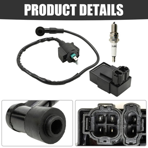 Honda CDI Box Igniter With Ignition Coil And Spark Plug Replacement Kit For CRF80F CRF100F XR80R XR100R 1992-2013