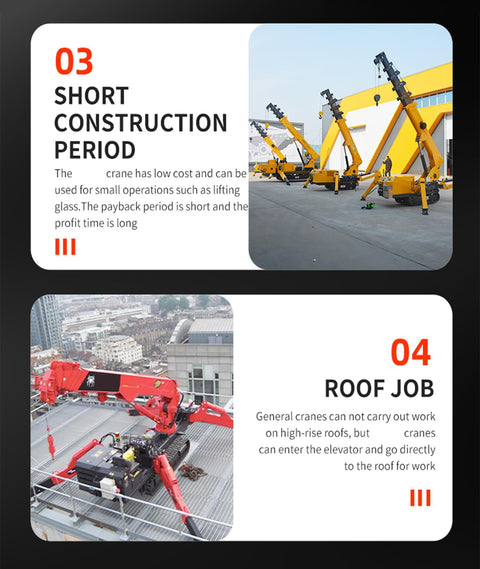 Heavy Duty Small Crawler Crane With Fly Jib And Hydraulic Telescopic Boom on a construction site for tight lifts.