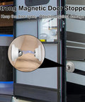 Magnetic RV Door Holder Keeps Doors Open Hands Free for Motorhomes Travel Trailers and Campers White Finish Durable Door Stopper