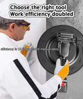 Worker using Electric Wall Plastering Machine With Battery Power Fast Cement Mortar Smoothing Tool For Concrete Finishing Polisher