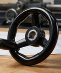 Two Pack Bakelite Hand Wheel With Revolving Handle For Lathe And Milling Machines 4 Inch Black Handwheel Dimensional Stability