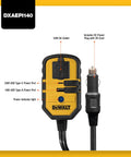 Smooth Car Power Inverter Delivering 140 Watts Of Reliable Juice For Rapid Device Charging Silent Fanless Construction Featuring Dual Usb Outputs with 120V AC outlet.