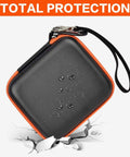 Heavy Duty Bad Boy Hard Case For Garmin Xero C1 Pro And Xero C2 Chronograph in bright orange with waterproof surface.