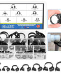 Heavy Duty Nylon Hose Clamp Set With Double Gripping Design 48Pcs Eight Size Plastic Snap Ratcheting Clamps 6.1-26.1 Millimeters Range Assortment Kit