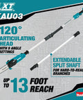 18V LXT Brushless Cordless Extendable Pole Saw With 14 Ft Reach, 9 Angle Settings, 6 Ft To 9 Ft Adjustable Shaft, product image