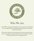 Levenger logo and description text about their commitment to quality, creativity, and crafting products since 1987.