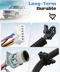Hot Shot 5 Speed Transmission Wiring Harness For Chevy Duramax Diesel GMC 2004 2005 showing durable connectors and wiring details.