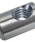 Bulk 12 Pack Cross Dowels Barrel Nuts 1/4-20 Thread, 16mm Length, 10mm Diameter, off-centered hole, zinc plated steel, slotted