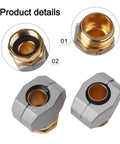 Heavy Duty Hose Repair End Fittings Connectors For 3/4 And 5/8 Inch Hoses, Quick Fix Aluminum And Zinc Alloy With Clamps, Easy Install
