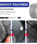 100 Piece Screw Tire Plug Kit With Screwdriver Three Sized Plugs For Quick Puncture Repair Self Tapping Rubber Nail Tire Repair Kit For Car Truck Motorcycle Durable Easy Install application steps