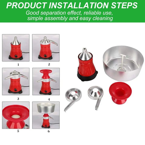 Product installation steps for Top Notch High Speed Skim Milk Separator 12L Capacity Copper Motor Up To 10500 RPM Fat Content Under 0.03%