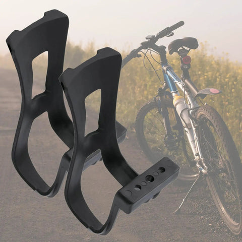 1 Set Half Toe Clip Pedals Strapless Universal Fit For Road Bike Mountain Bike And Exercise Bike Quick Tool Free Install