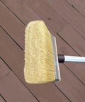 Giant 7 Inch Deck Stain Brush With Threaded Handle For Extension Pole Easy Back Friendly Stain And Sealer Applicator For Wood Decks