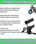 Product information for Full Twist Throttle Grip With 2 Keys for Ridstar Q20 Q20Lite Q20Pro H20 H26Pro Electric Bikes.