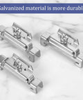 12 Piece DIN Rail End Stops Kit For 35mm Rails With Screw Clamps Galvanized Iron Alloy Ends That Lock Terminal Blocks No Slip And Secure Components In Electrical Panels And Control Cabinets, shown in galvanized finish