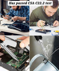 Heavy-Duty Pro-Grade Soldering Station With Rapid 6-Second Heating And Smart Temperature Control 392 To 896 F in use