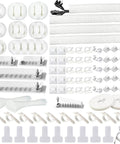 All In One Cable Management Kit With 4 20 Inch Sleeves 311 Piece Setup Including Zip Ties Clips Cord Holders Tape Rolls
