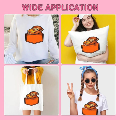 Dope Monkey Punchs Oranges Pockets DTF Transfers Pack For DIY T Shirts Ready To Press 7x7 Heat Transfer Stickers on clothes