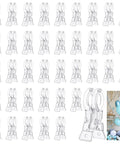 40 Pack 3.5 Inch Large Clear Balloon Arch Clips Transparent Spring Clamps Heavy Duty For Balloon Arches Backdrops Crafts