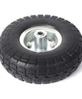4-Pack 10-Inch Solid Rubber Tire Wheels Replacement 4.10/3.50-4 No Flat With 5/8 Bearings And 2.2 Inch Offset Hub for carts