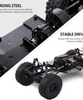 313mm Wheelbase Chassis Frame With Tires For 1 To 10 Scale SCX10 II 90046 90047 RC Crawler DIY Build Kit With Brushed 540 35T Motor And Durable Hardened Steel Frame For Tough Trail Crawling