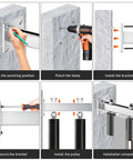 Installation process of Beefy 6 Inch Sliding Gate Guide Roller With UHMW Nylon Rollers And Steel Bracket Adjustable Range