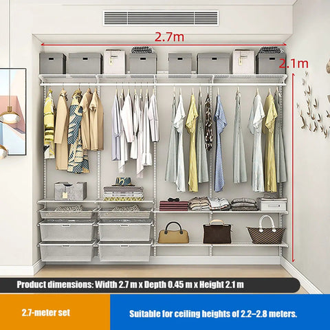 Closet Goals Wall Mounted Organizer Heavy Duty Metal Wire Shelving Expandable Rack Adjustable Rods For Clothes Hanging Laundry Mudroom Setup With Heavy Load Bearing Power To Organize Like A Pro