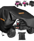 Heavy Duty Kids Ride On Car Cover for Universal Toy Cars and Electric Vehicles, waterproof, UV resistant, black with buckles