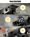 Rolling Caster Kit For Miter Saw Stand DWX726 Heavy Duty Steel Wheels With Brake Lock Swivel Casters, steel and rubber build