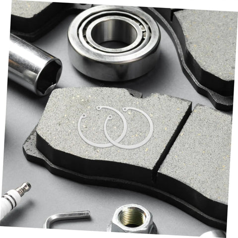 Stainless Steel Snap Ring Kit Five Piece C Clips Circlips Retaining Rings for Shafts Pins and Studs, Rust Resistant 304 Stainless Steel