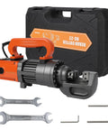Powerful 1350W Electric Hydraulic Rebar Cutter With 7/8 Inch Max Cutting Capacity And Built In Blades with carry case and wrenches.