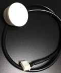 Non Contact Liquid Level Sensor for Tanks, Contactless Water Level Detector with cable on black background