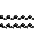 4 Inch By 30 Foot Heavy Duty Winch Straps With Flat Hooks Built To Haul Pack Of 10 Black Tie Downs For Flatbed Trucks Trailers