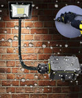 Installed Beefy Waterproof IP68 Junction Box 2 Way M20 Connector For Outdoor Coaxial Cable 5 To 12mm against wet brick wall