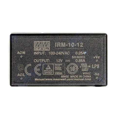 Compact Rock Solid Industrial PCB Mount Power Supply IRM-10-12 for tight machinery cabinets, delivers clean 12 volt energy.