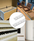 2 Pack 12 Inch Piano Hinge 1 Inch Wide Continuous Stainless Steel 304 Heavy Duty Hinge installed on cabinets and boxes