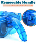 All In One Bike Chain Cleaner Kit with removable handle feature highlighted