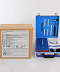 Pro DIY PDR Induction Heater 1380W with Digital Display set with packaging and case, showing components for dent repair.