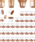 36 Pack Chair Leg Floor Protectors With Silicone Felt Pads For Hardwood Floors, noise reduction caps on wooden chair legs.