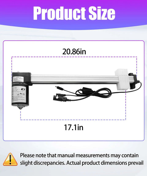 KDPT007 Recliner Linear Actuator Electric Motor Replacement For Power Lift Chairs Top Shelf Heavy Duty Glide Mechanism Quick Swap Straight Up Solid Furniture Fix, measuring 20.86in by 17.1in.