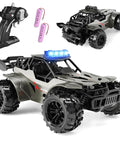 Monster RC Truck With 2.4 GHz Remote Control, Metal Shell, Top Speed 20 KmH, LED Headlights, Dual Rechargeable Batteries