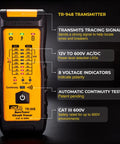 Lightweight Circuit Tracer And Breaker Finder Tool Nailing Down Dead Shorts Up To Six Hundred Volts Etl Certified tool with LED indicators.